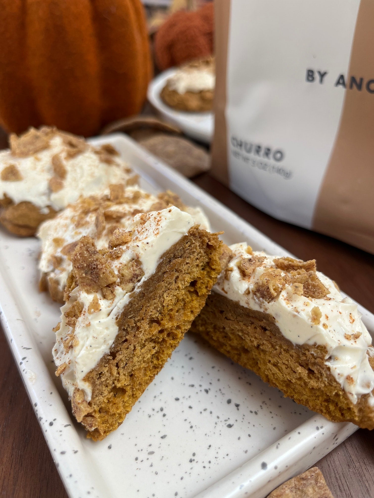 Churro Pumpkin Spice Cookies