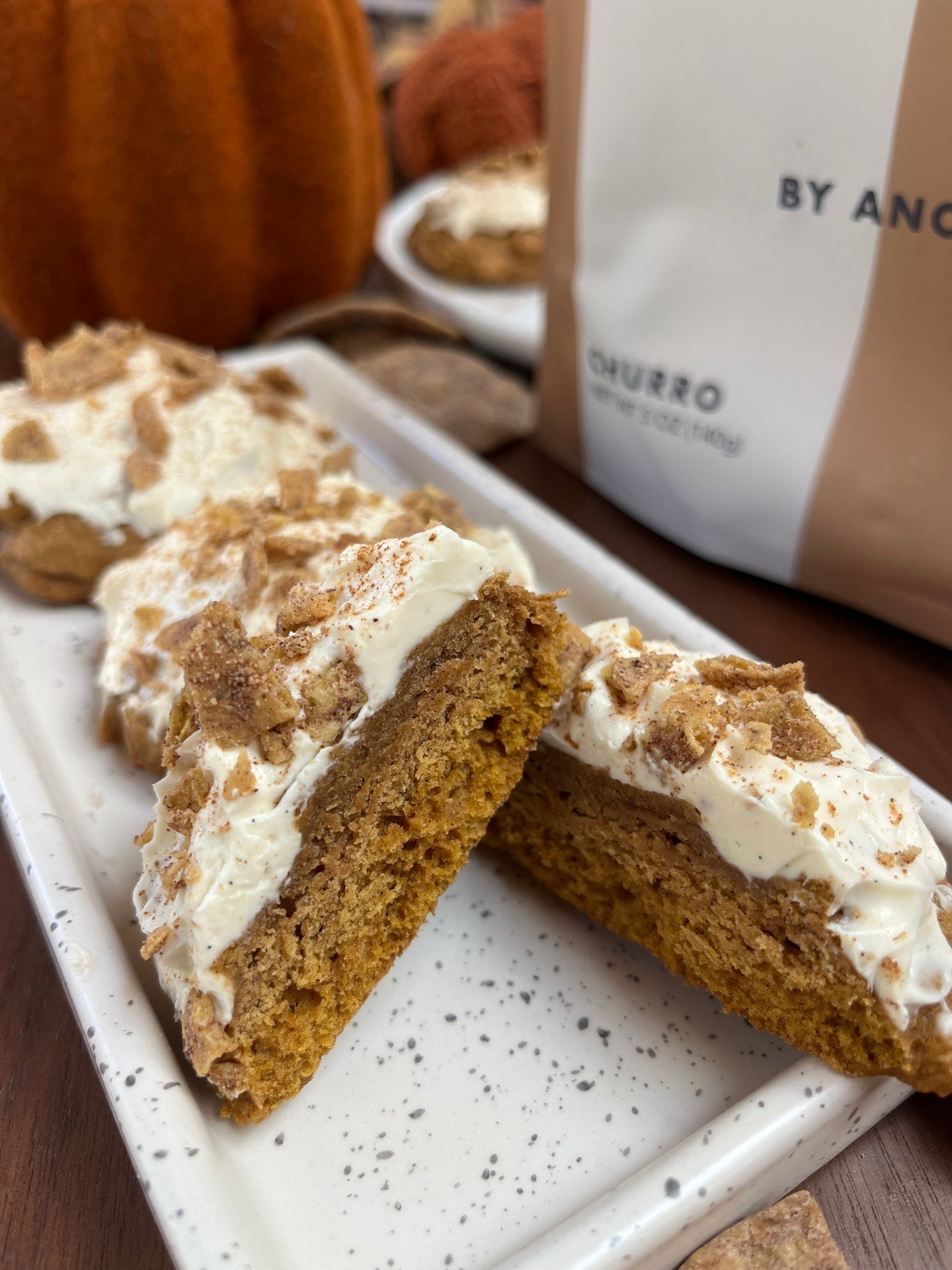 Churro Pumpkin Spice Cookies