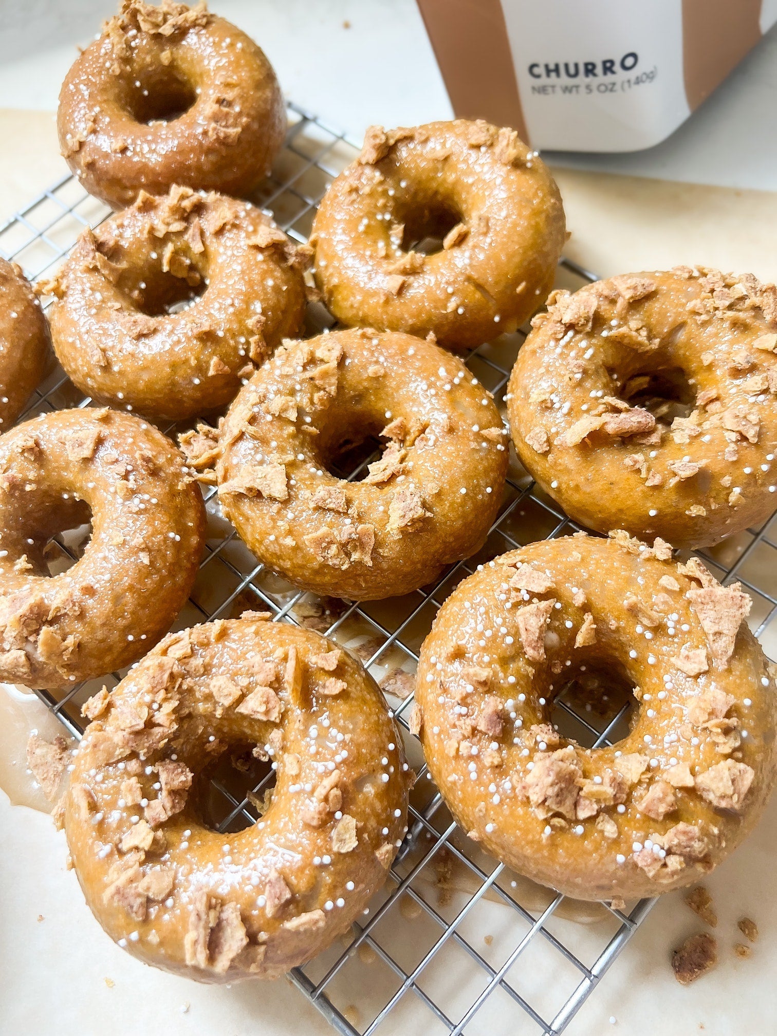 Pumpkin Churro Donuts