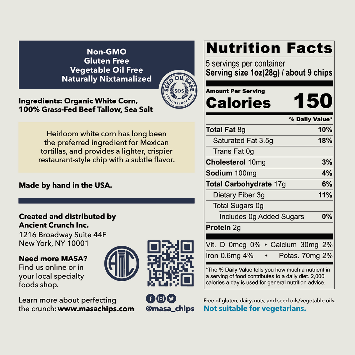 Ingredients & Nutrition Facts